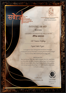 Social and Business Enterprise Responsible Awards (SABERA) for Digital Sakhi project