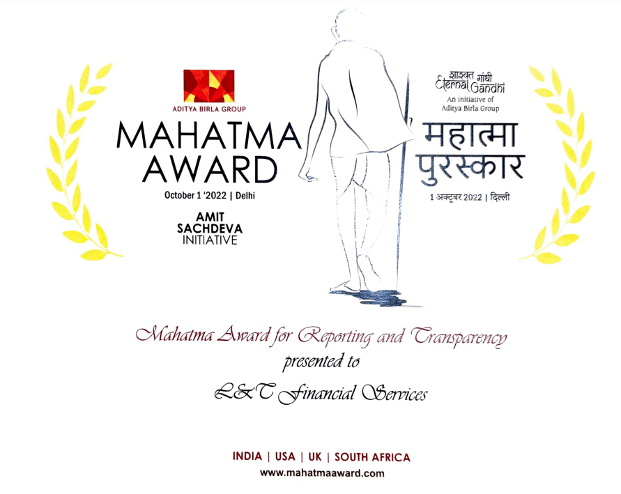 Mahatma Award for Transparency and Reporting 2022